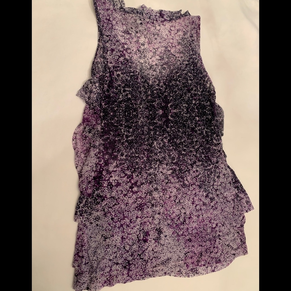 Express Colorful Ruffled Top - Picture 2 of 3